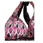 24h & Ocean swimwear y2k Pink black white geometric halter bikini top medium Photo 5