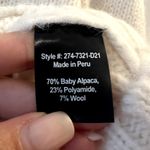 Jenni Kayne Alpaca Cocoon Crewneck Sweater Ivory size XL White Photo 6