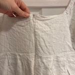 Altar'd State  White Textured Puff Sleeve Square Neck Mini Dress Photo 2