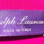 Ralph Lauren  Purple Label Italy Women Magenta 3 button 100% Cotton Polo Shirt S Photo 2