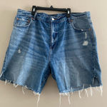American Eagle Denim Skater Shorts Size 16 Photo 0