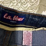 L.A. Blues vintage y2k distressed flare jeans with rhinestone details. Size 6 Photo 5