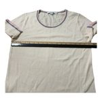 Boden Wool Sweater Womens Short Sleeve Pink Gray Minimalist Classic Top US 8 Size M Photo 8