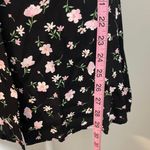 Elodie NWT  Black Pink White Floral Babydoll Shirtdress Mini Dress New Cottage Photo 8