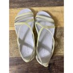 Crocs  Sandals Womens 4 Isabella‎ Pale Yellow Gold Strappy Slip On Gladiator Photo 3