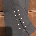 Roz & Ali  Black Silver Beads On Ankles classic fit ankle length pant Size 4 Photo 3