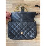 Jaeger  London Black Quilted Leather Shoulder Bag Kate Middleton Quiet Luxury Photo 3