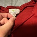 Live in the Moment  Chic Red Long Sleeve Crop Top Photo 2