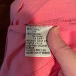 Talbots EUC Vintage Talbot’s pink sleeveless button up shirt dress linen rayon blend 14 Photo 4