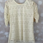 American Rag Cream Lace Blouse Photo 0