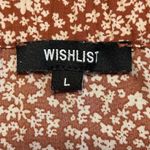 Wishlist Floral Flowy Ruffle Midi Skirt Rust Clay White Flowers Cottagecore Sz L Photo 2