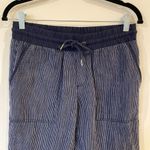 Athleta Size 4 Stripe Bali Linen Trouser Pants Style Photo 1