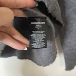 Zadig & Voltaire  gray long sleeve lightweight cashmere sweater medium -read Photo 3