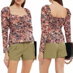 A.L.C. Chandler Floral Spring or Summer Poplin Top Size 4 Blouse Photo 4