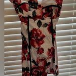 2Bebe Strapless Corset Floral Dress Red Photo 0