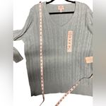 st. john's bay St John’s‎ Bay V-Neck Cable Knit Sweater Womens size 2X Photo 1