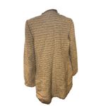 Karl Lagerfeld Tweed Jacket Fringed‎ Edges Black Buttons Professional Business Chic Coat Photo 4