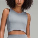 Lululemon  softstreme cropped ribbed tank in Belgian blue size 14 style W1EDFS Photo 0