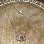 LC Lauren Conrad  Triple Circle Silver Tone Necklace Photo 7