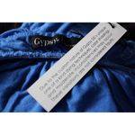 Gypsy 05 NWT La Ba Dee Blue Tie Dye Deep V Bamboo Twist Strap Maxi Dress XS $143 Photo 7