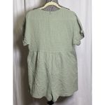 NEW~EMERY ROSE~ Size Large Shorts Jumper Green Crinkle Gauze Lightweight Pockets Photo 1