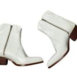 Free People  White Frontier Booties Photo 0