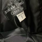 Vintage Jessica McClintock Gunne Sax Satin Black Hot Pink Dress Prom Party Sz 9 Photo 3