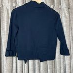 Premise  Studio Blue Cropped Open Front 3/4 Sleeve Cardigan Size Small Photo 7
