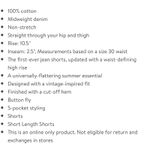 Levi's NWT Levi’s Original Womens 501 Original High-Rise Jean Shorts Distressed 30 Photo 4