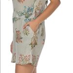 Tolani  Silk Floral Striped Henna Romper Photo 2
