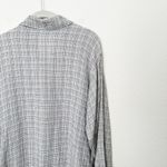 Habitat [] Gray Rainbow Thread Crinkled Lagenlook Button Down Shirt Size Medium M Photo 7