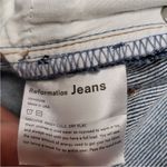 Reformation  Cynthia button fly high rise straight jeans in zenia wash Photo 7