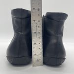 Johnston & Murphy  Womens 8 Booties Black Leather Flat Sole Slip On Soft Chelsea Photo 4