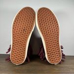 Vans SK8 Hi Moc Fringe Maroon Suede Women's Shoes size 8.5 Photo 6