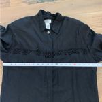 Vintage 80’s Black Beaded fringe Western Button Long Sleeve Shirt Size S… Photo 11