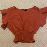 SheIn XS Size 2 Women's Teen Girl Burnt Orange Top Photo 0