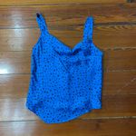 Heartloom NWT Janina Animal Print Silky Sexy Cowl Cami Top in Cobalt - Sz Small Photo 11