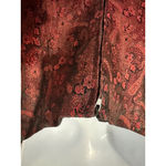 JR Nites Caliendo Womens Halter Neck Paisley Brocade Corset Top Size 10 Red Photo 4
