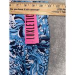 Lilly Pulitzer Luxletic South Beach High Rise Bike Shorts Resort White Mermazing Photo 6