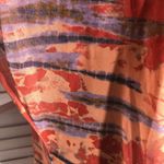 Wild Fable  Mesh Duster Dress Button Front Tie-Dye Orange Purple Large Photo 6