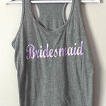 Anvil  razor back tank gray Bridesmaid medium Photo 0