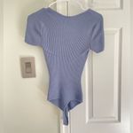Abercrombie & Fitch Bodysuit Womens Small Short Sleeve Ribbed Knit Stretch Top Photo 5