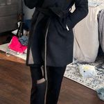 Ann Taylor  Black Dress Coat W/Shawl Lapels Photo 6