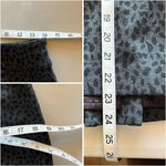 Tahari  Women’s Pencil Skirt Size 10 Charcoal Gray Leopard Print Ponte Knit Photo 3