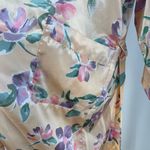 Victoria's Secret Long Printed Floral Pastel Pink Robe Vintage Gold Label Photo 8