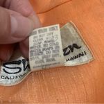 Shaheen California size 16 large Chic Orange Patterned Long Sleeve Dress satin Photo 3