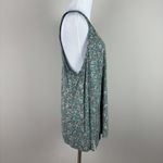 American Eagle Soft & Sexy Tank Top Womens XL Green Floral Stretch Knit Summer Photo 4