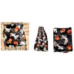Halloween Scarf Black Gray Cat Ghosts Jack O Lantern Festive Spooky Deco… Photo 10