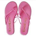 Bebe  Chora Bright Pink Diamond Stud Slip On Sandals Glamorous Summer Outdoor Photo 1