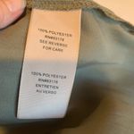 Philosophy Peasant Blouse Top Women’s Small Satin Army Olive Green Photo 5